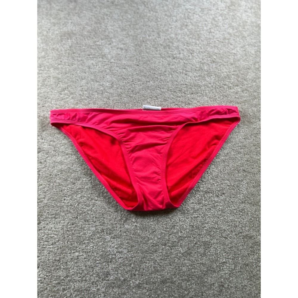 Old Navy Swimwear Women's Red Bikini Bottom Size Large Nylon